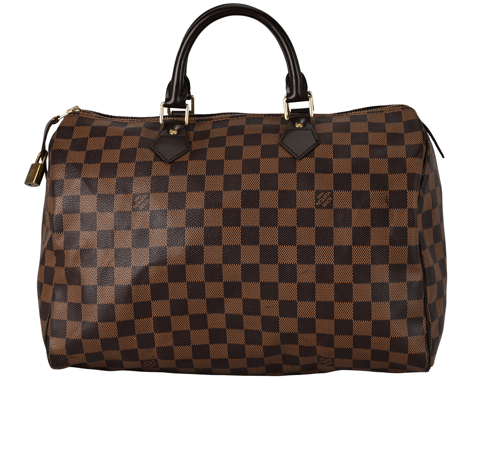 Speedy 35, &pound;850, Handbags, Brown, Canvas, Back view